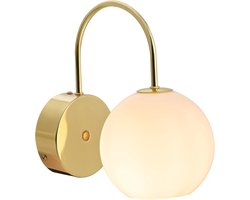 Nordlux Franca-wandlamp-E14-opaal glas/messing