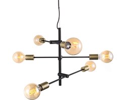 Nordlux Josefine-hanglamp-6xE27-zwart