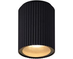 Nordlux Kyklop Ripple - Plafondlamp - GU10 - Zwart