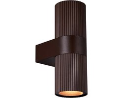 Nordlux Kyklop ripple-wandlamp-2xGU10-roestkleurig