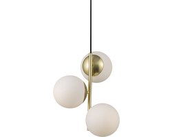Nordlux Lilly-hanglamp-E14-opaal glas/messing