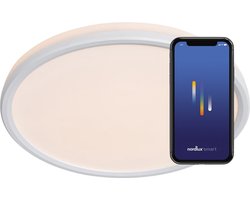 Nordlux Liva-plafondlamp-smart-2700 6500K+RGB-IP44-wit