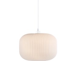 Nordlux Milford 30-hanglamp-E27-opaal glas/wit