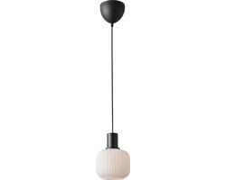 Nordlux Milford mini-hanglamp-E27-opaal glas/zwart