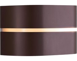 Nordlux Sibelis-wandlamp-E27-bruin metalic