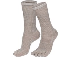 Norfolk - 56% Merino wol Teensokken - Antiblaren - Temperatuurregulatie - Wandelsokken - Sokken Heren - Maat 43-46 - Beige - Bruges