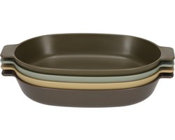 Nörlander Outdoor borden - Camping servies - Ovalen borden - Set van 4 - Multikleur