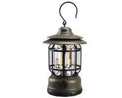 NormadicLife® - Camping Lamp - Camping verlichting - Tent Lamp - Outdoor - LED Lamp - Kamperen - Noodpakket - Buiten Lantaarn - Hanglamp - Oplaadbaar - Groen