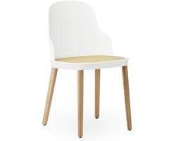 Normann Copenhagen Allez Wicker Stoel Gelakt Eiken Onderstel Wit