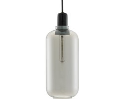 Normann Copenhagen Amp L - Hanglamp - smoke/zwart