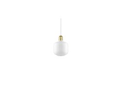 Normann Copenhagen - Amp Lamp Small (S) White Brass EU - Wit/Messing - E14