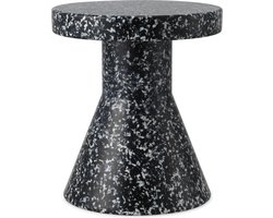 Normann Copenhagen Bit Stool Cone - Bijzettafel Zwart-Wit - H 42 x Ø 36 cm
