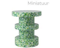 Normann Copenhagen Bit Stool Stack Miniature H8.2cm D7cm groen