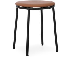 Normann Copenhagen Circa Kruk Gestoffeerd 45 Ultra Leather Brandy