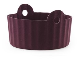 Normann Copenhagen Colu Basket Burgundy - opbergmand van gerecycled PET-vilt - Ø44 x H26,5 cm
