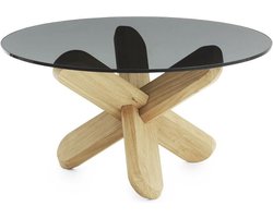Normann Copenhagen Ding bijzettafel fumé/eiken 40