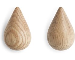 Normann Copenhagen Dropit - Kapstok - Hout - Set 2 stuks
