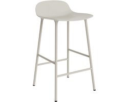 Normann Copenhagen Form Barstool Barkruk 65 Cm Met Stalen Onderstel Licht Grijs