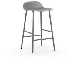 Normann Copenhagen Form Barstool Barkruk 65 Cm Met Stalen Onderstel Warm Grijs