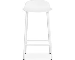 Normann Copenhagen Form Barstool barkruk 65 cm met stalen onderstel wit
