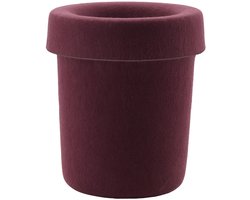 Normann Copenhagen Hide Office Prullenbak Burgundy
