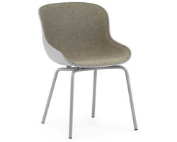 Normann Copenhagen Hyg Stoel Front Upholstery Met Stalen Onderstel Grijs Main Line Flax