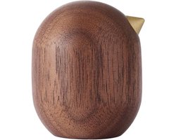 Normann Copenhagen Little Bird Collectors Item 4.5cm Walnoot