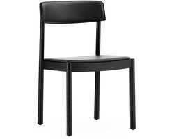 Normann Copenhagen Timb Eetkamerstoel Leer Zwart