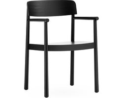 Normann Copenhagen Timb Eetkamerstoel Met Armleuning Zwart