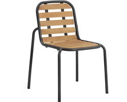 Normann Copenhagen Vig - Buitenstoel, robinia naturel / zwart