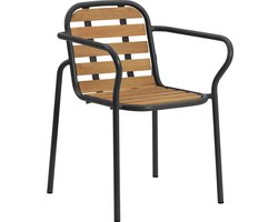 Normann Copenhagen Vig Wood Tuinstoel Met Armleuning Zwart