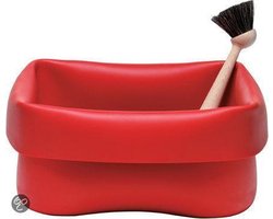 Normann Copenhagen Washing-Up bowl & brush - Afwasmand - Rood