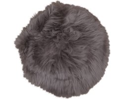 Norrut Risk bruin stoelkussen lamshuid lamsvel Ø35 cm