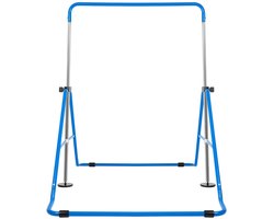 Norvia Turnrek Blauw - Rekstok - Duikelrek - In hoogte verstelbaar - Opvouwbaar - Stabiele Constructie - Draagvermogen 100 kg