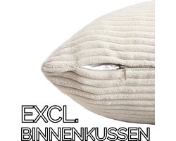 Nørvic Kussenhoezen - 4 stuks - 45,72 x 45,72 cm - Groene mix - Ribstof - 45x45 - Kussenhoes Set – Sierkussenhoezen – Corduroy Kussenslopen – Decoratieve Kussens Bank / Slaapkamer Kussen