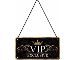 Nostalgic Art wandbord/muurplaatje - metaal - VIP exclusive - 20 x 10 cm - Mancave