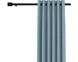 Noswo Gordijnroede - Uitschuifbaar - 183 tot 366 cm - Gordijnstang - Gordijnrails Compleet - Metaal - 300cm - Zwart
