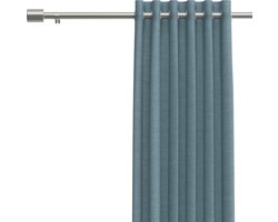 Noswo Gordijnroede - Uitschuifbaar - 40 tot 366 cm - Gordijnstang - Gordijnrails Compleet - Metaal - 300cm - Zilver