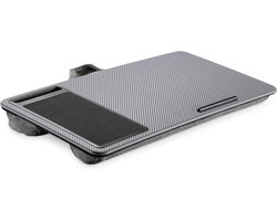 Notebook Bureau - Laptop Tafel - Werken op Bank - Met Telefoonhouder - Tot 17 Inch - Grijs