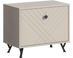 Notes bank zandbeige mat MDF TZ zandbeige melamine - 35x60x50cm