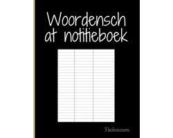 notitieboek 3 kolommen: Ideaal geschenk voor het schrijven van woorden en definitie voor het snel leren van een vreemde taal. Pagina A4