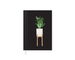 Notitieboek - Schrijfboek - Planten - Plantenbak - Wit - Notitieboekje klein - A5 formaat - Schrijfblok