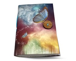 Notitieboek vlinder - dagboek - vlinder - blanco papier - 15 x 10 cm