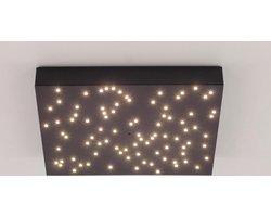 Nova Luce Plafondlamp Stars sterrenhemel -  LED sterrenpaneel zwart - met afstandsbediening
