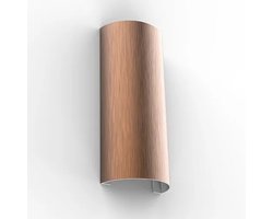 Nova wandlamp rond LED up/down brons/rood