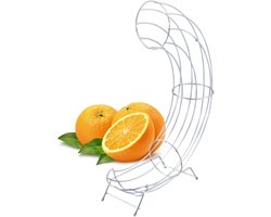 Novaliv 1x oranje houder oranje dispenser 9x44x32cm gemaakt van verchroomd staal stijlvol en robuust perfect alternatief voor fruitschaal fruitdispenser fruitschaal sinaasappelhouder appelhouder fruitmand