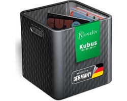 Novaliv Box 30x30x30 cm kunststof boxen voor Kallax plank manden 30x30 opbergdoos plank als kast dozen ideaal als dozen voor Kallax plank vouwdozen 30x30x30 cm vouwdoos 30x30 als Kallax box