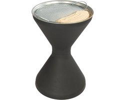 Novaliv staande asbak voor buiten 60cm hoog 40cm Ø inclusief 1x zakje zand staande asbak buitenasbak voor buiten staande gegalvaniseerde metalen zeef asbak standaard rookpauze