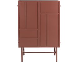 Novel Collection - Wandkast Davis - Rood - 35x70x105 cm