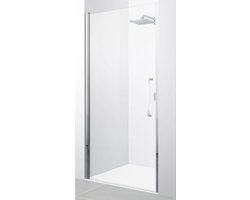 Novellini Young 2.0 1B draaideur voor nis 87/91x200cm chroom/helder